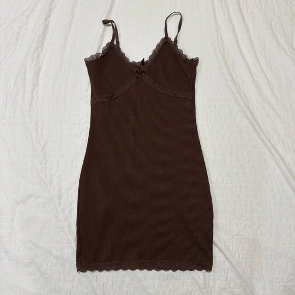 Divided | Dresses | H M Brown Lace Trim Cami Dress | Poshmark Divided | Dresses | H M Brown Lace Trim Cami Dress | Poshmark